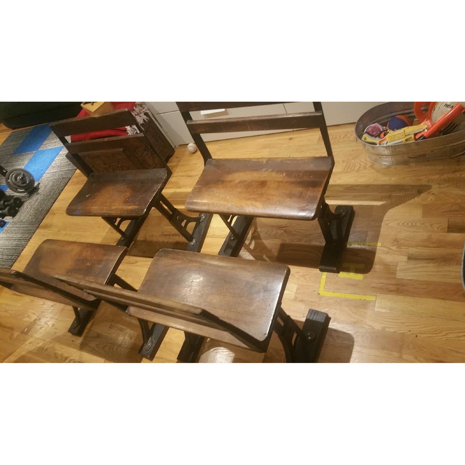 Vintage School Benches - image-1