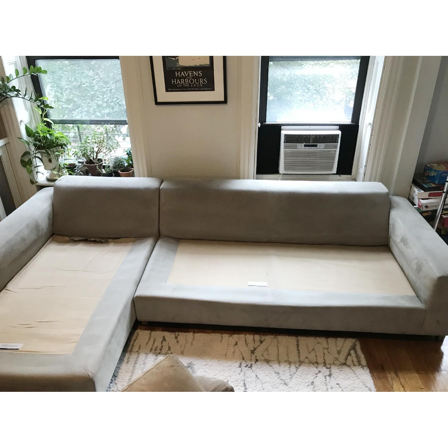 Room & Board Harding Doss Grey Sectional w/ Left Arm Chaise - image-1