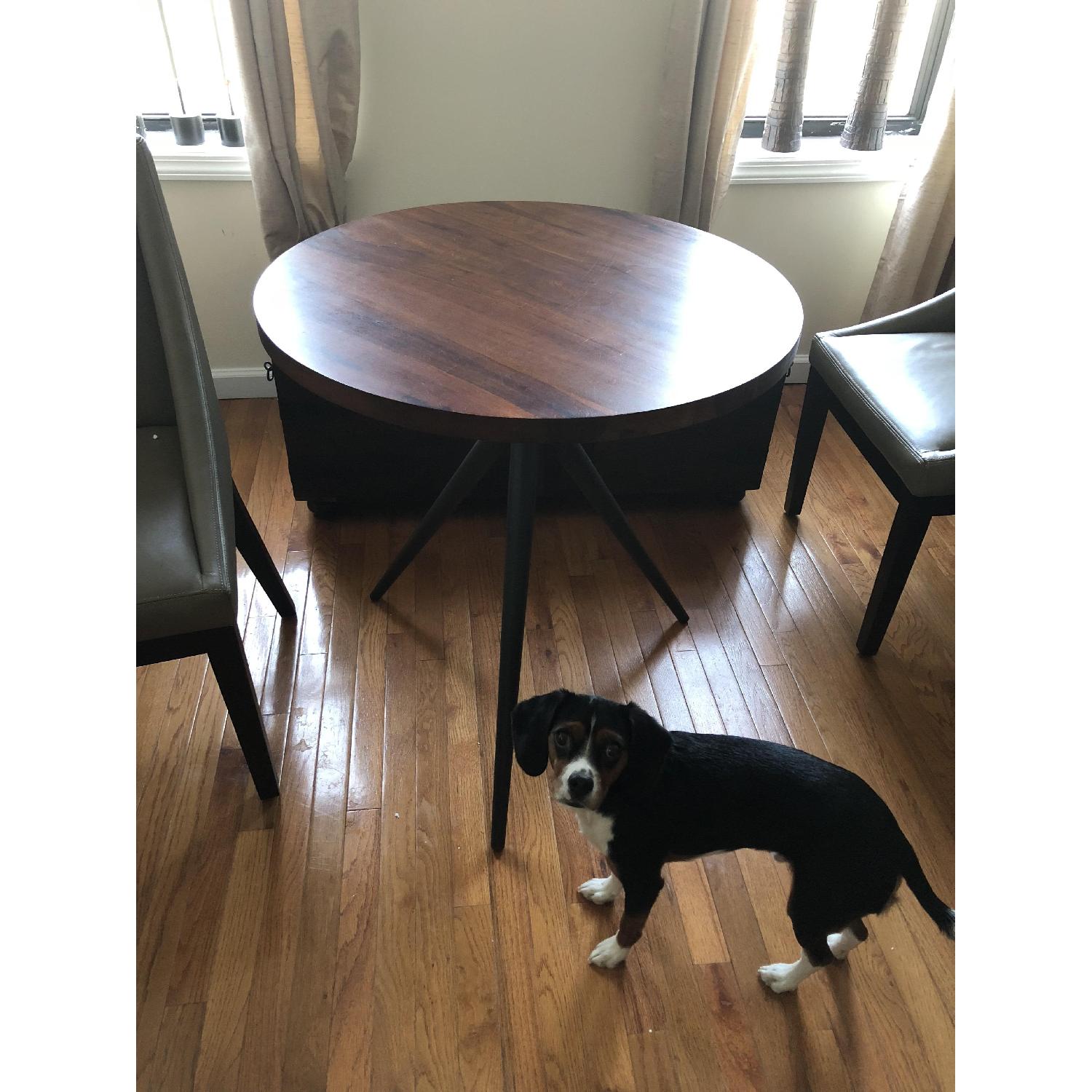 West Elm Sheesham Adjustable Bistro Table - image-2