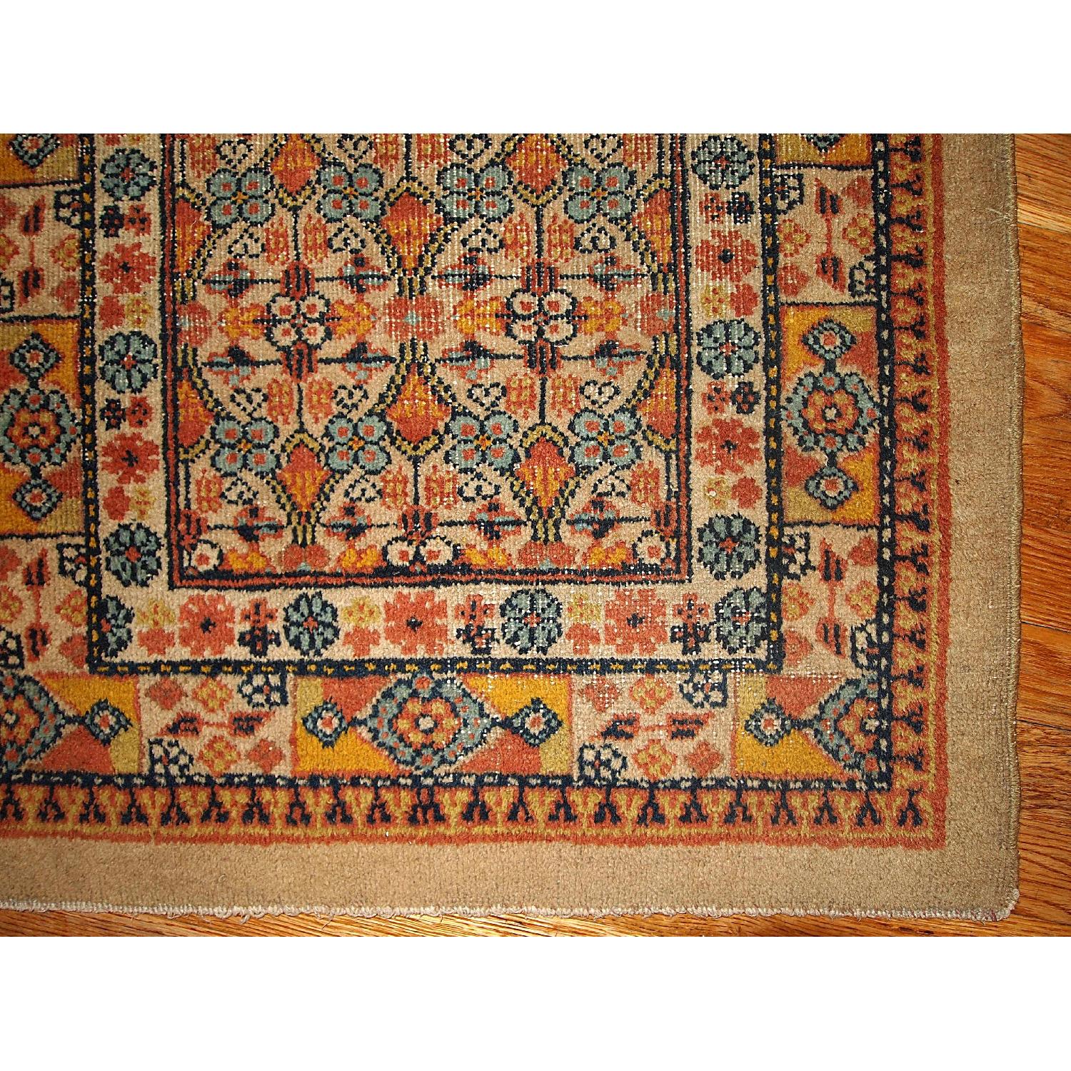 Antique 1900s Persian Camel Hair Rug - image-1