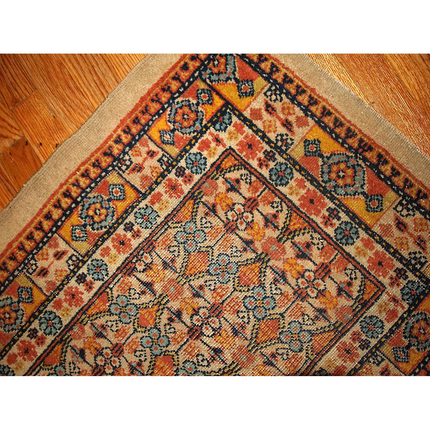 Antique 1900s Persian Camel Hair Rug - image-3