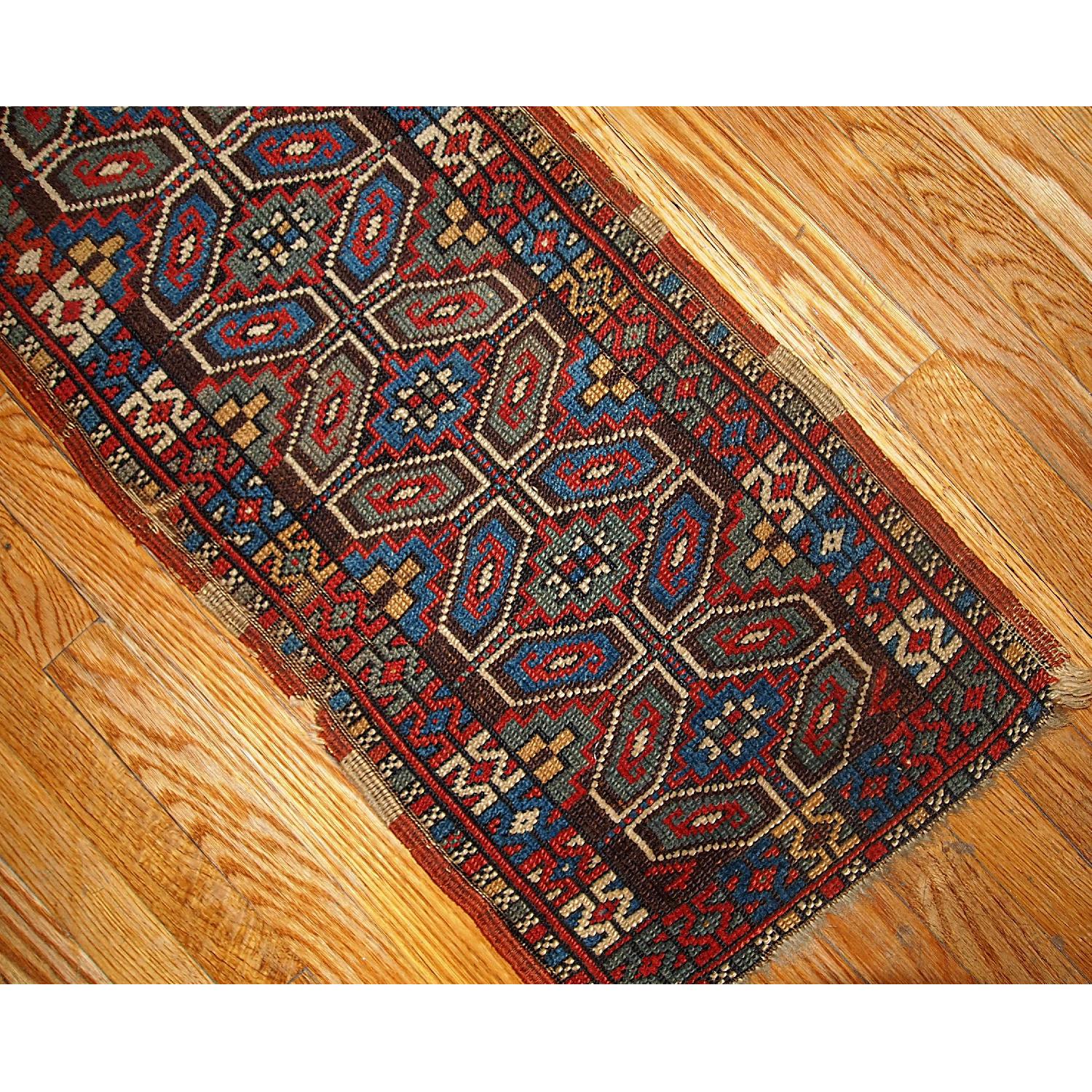 Antique 1880s Turkish Yastik Rug - image-1