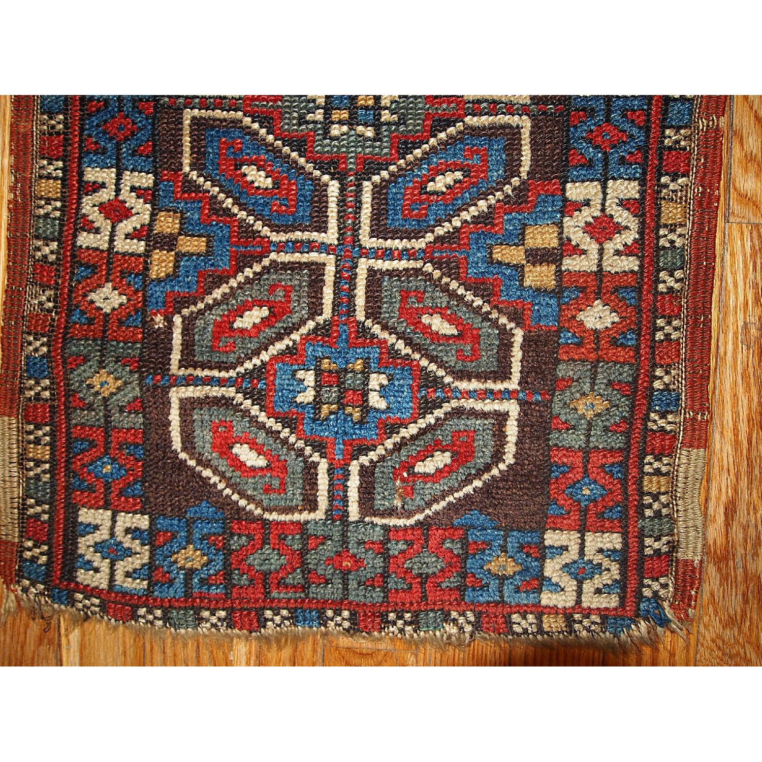 Antique 1880s Turkish Yastik Rug - image-4