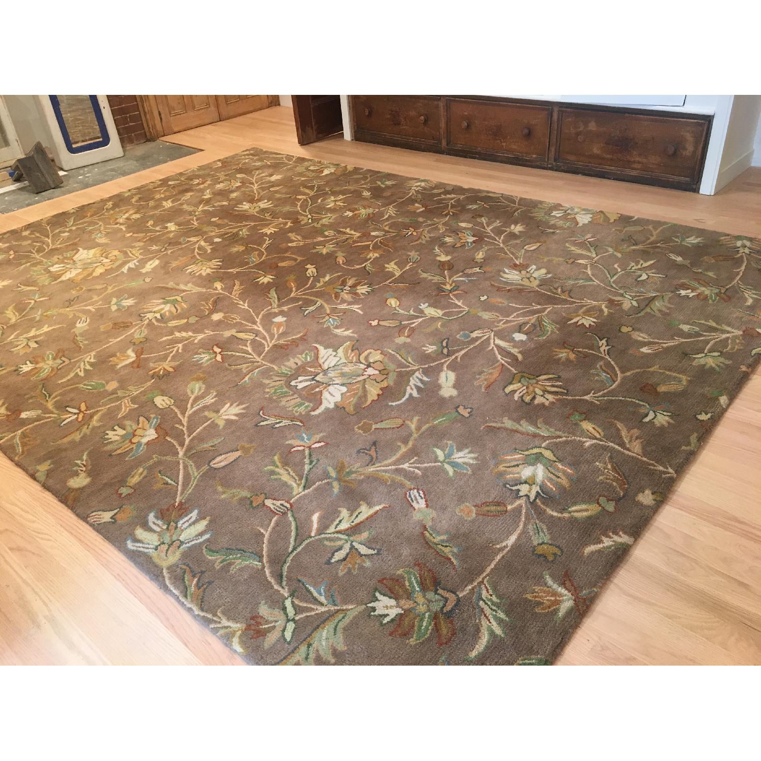 Home Goods Bradford Floral Wool Area Rug AptDeco