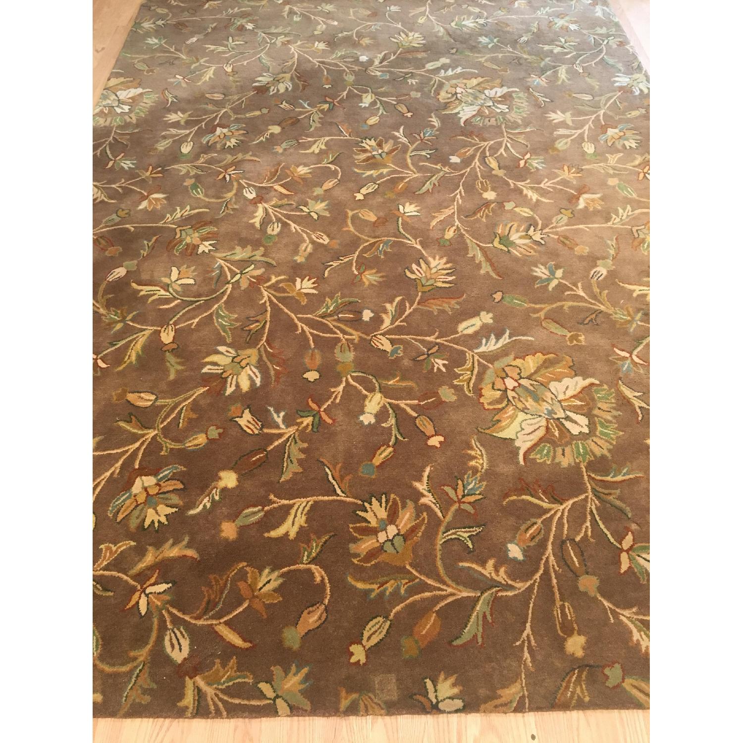 Home Goods Bradford Floral Wool Area Rug AptDeco