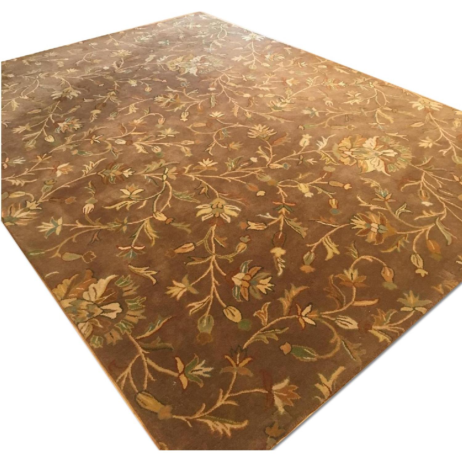 Home Goods Bradford Floral Wool Area Rug AptDeco