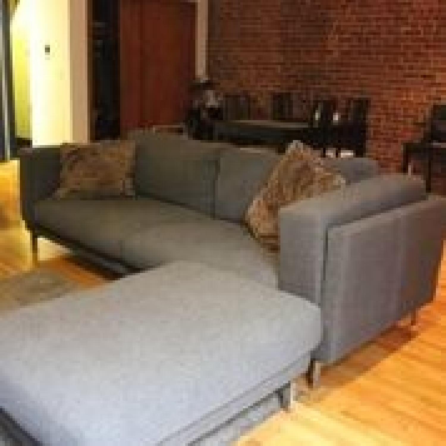 Ikea Nockeby Sofa & Footstool - image-2
