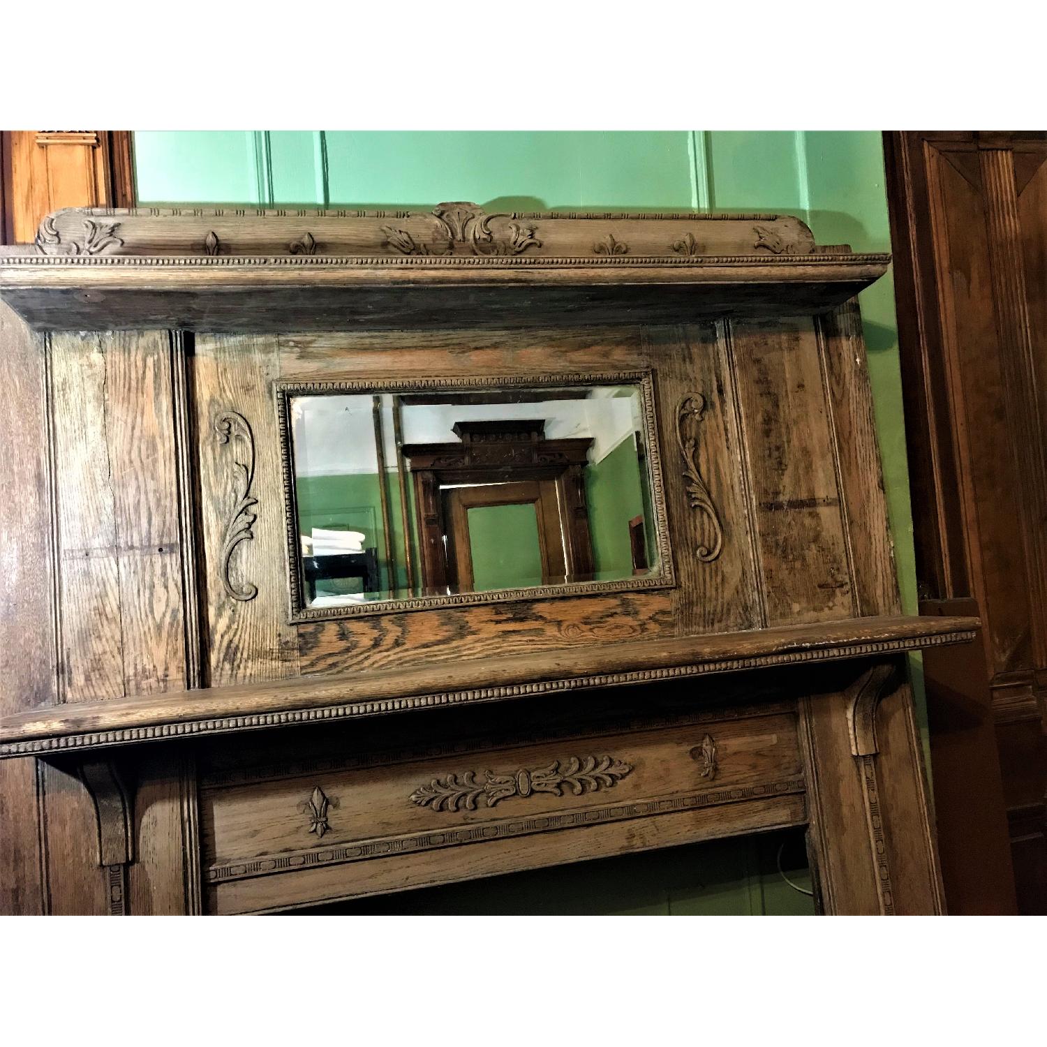 Antique Fireplace Mantle - image-3