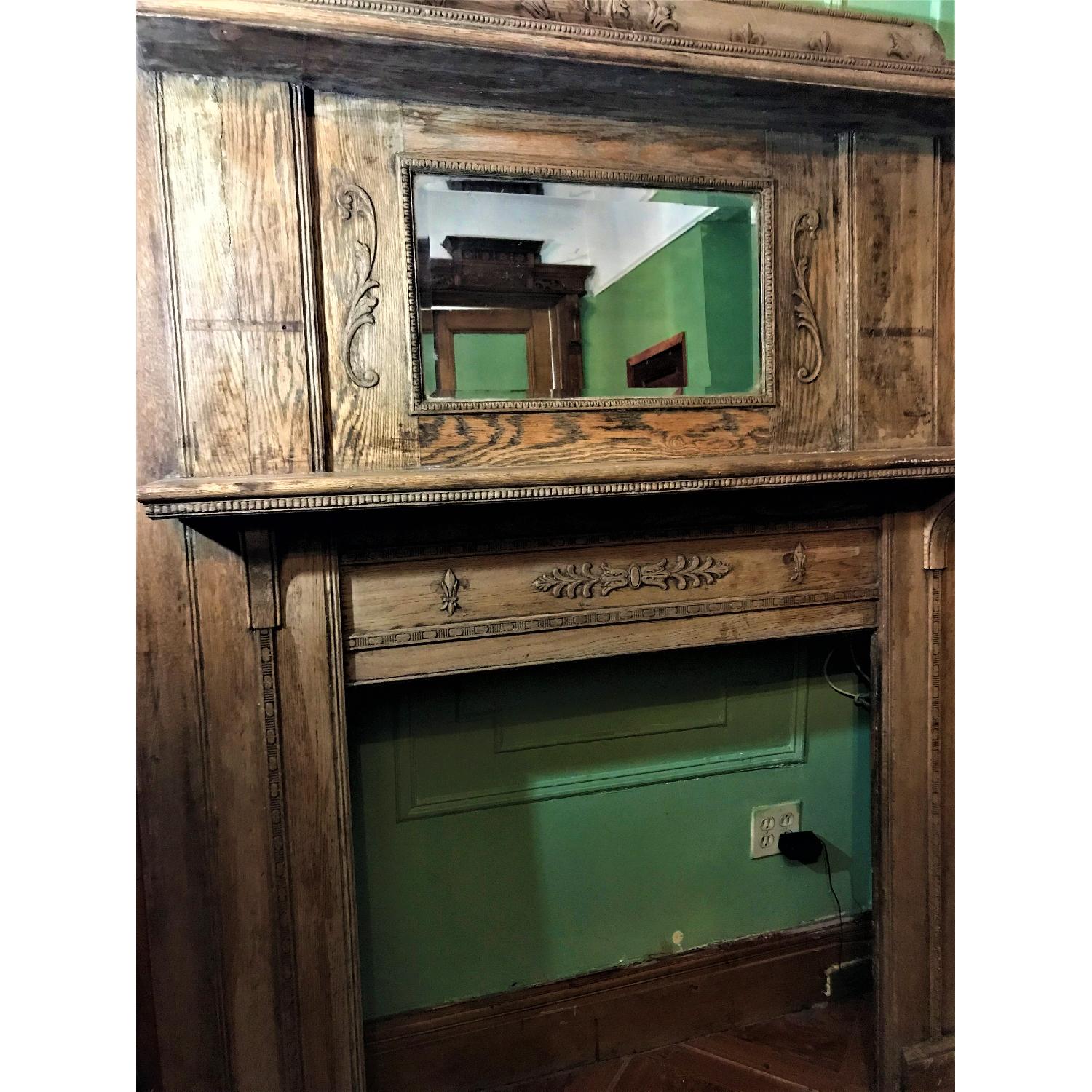 Antique Fireplace Mantle - image-4