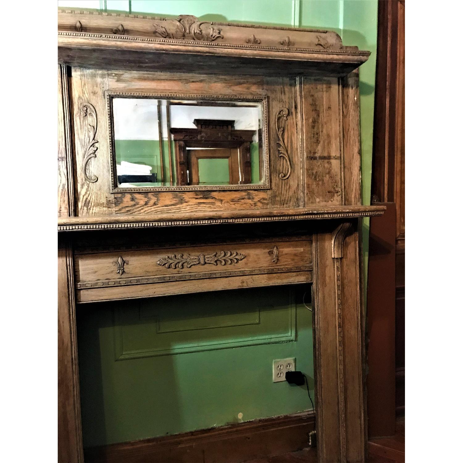 Antique Fireplace Mantle - image-5
