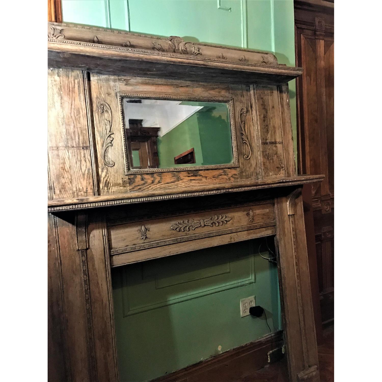 Antique Fireplace Mantle - image-7