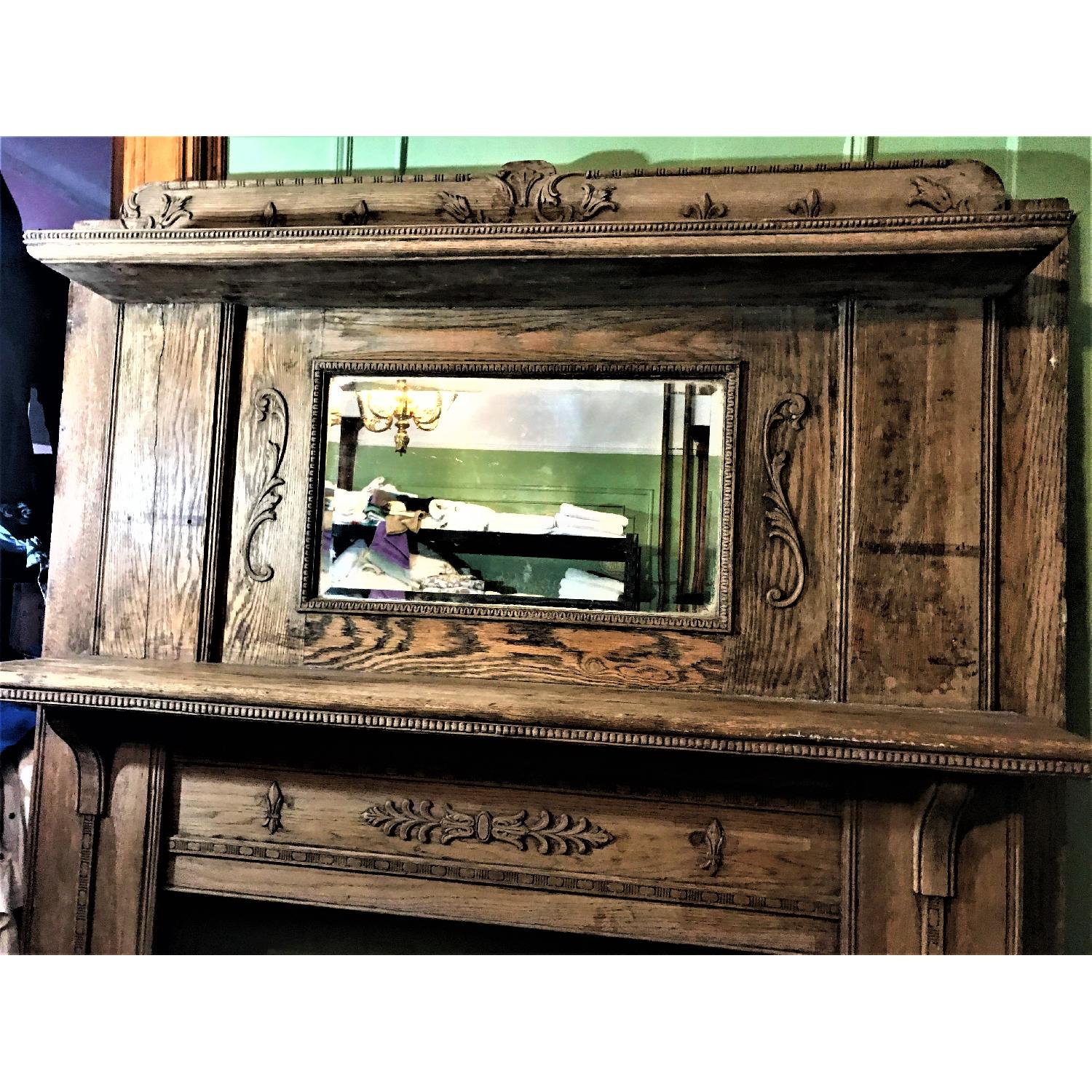Antique Fireplace Mantle - image-0