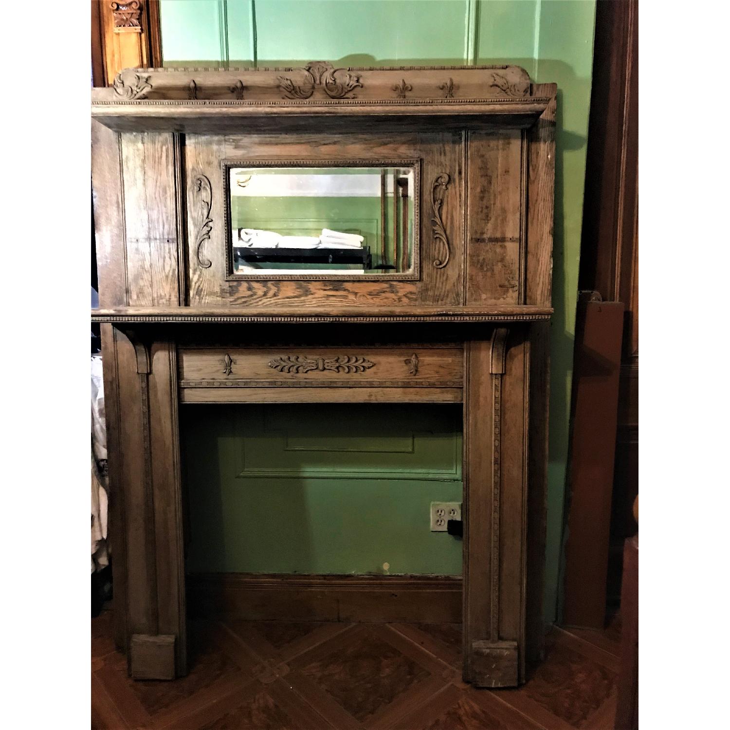 Antique Fireplace Mantle - image-9