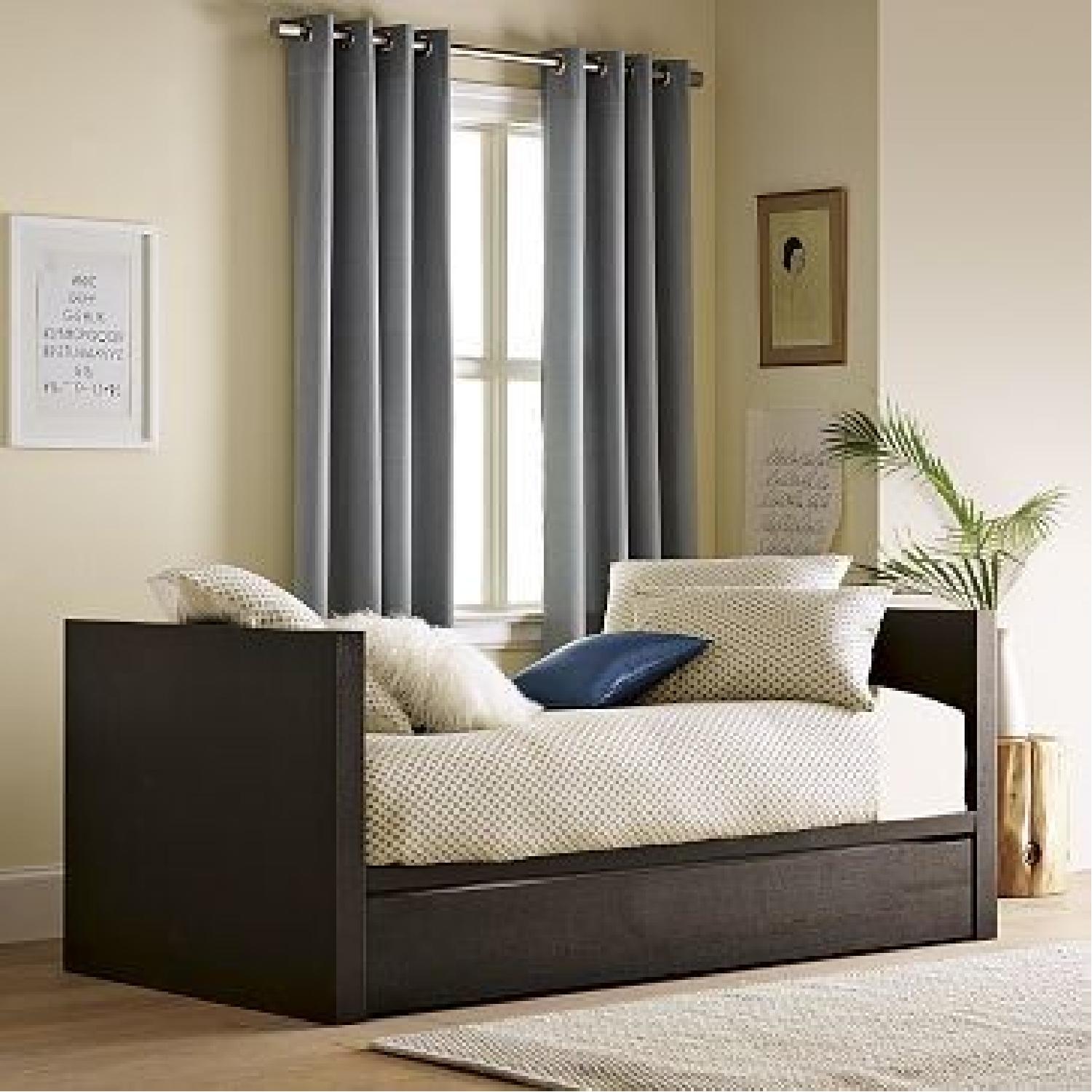 West Elm Chocolate Parsons Trundle Daybed - image-2