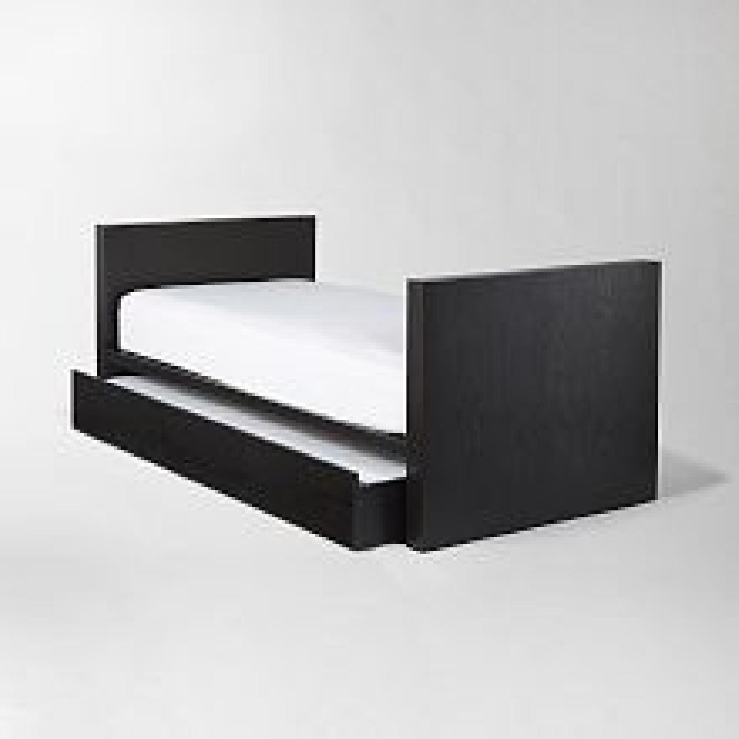 West Elm Chocolate Parsons Trundle Daybed - image-0
