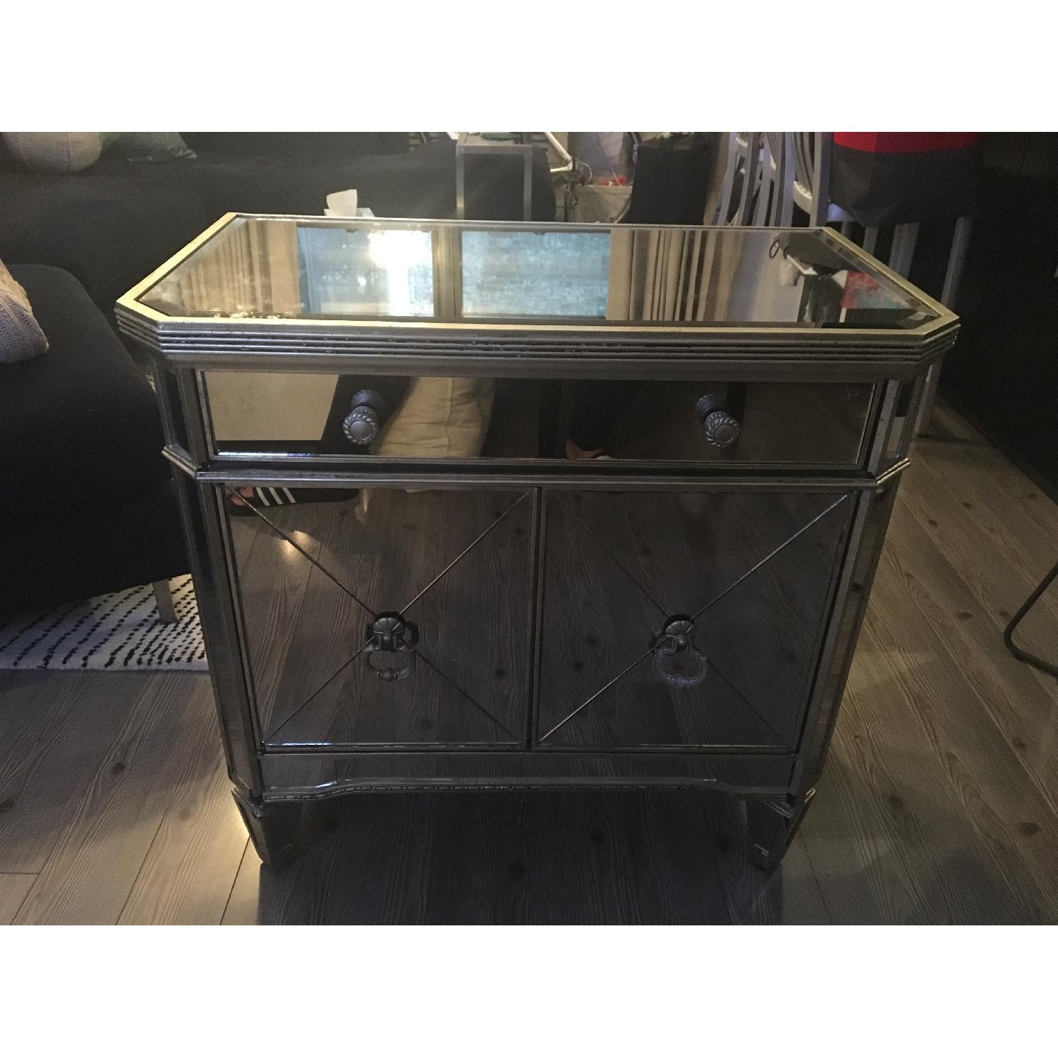 Z Gallerie Borghese Mirrored Side Table - image-1