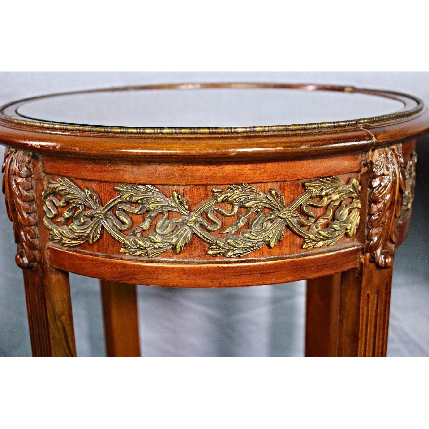 Bronze Mounted Inlaid End Side Tables - image-2
