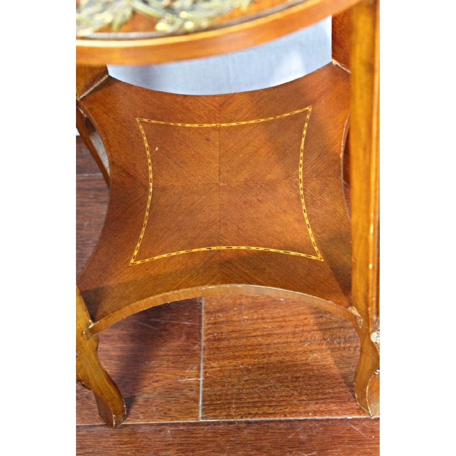 Bronze Mounted Inlaid End Side Tables - image-3