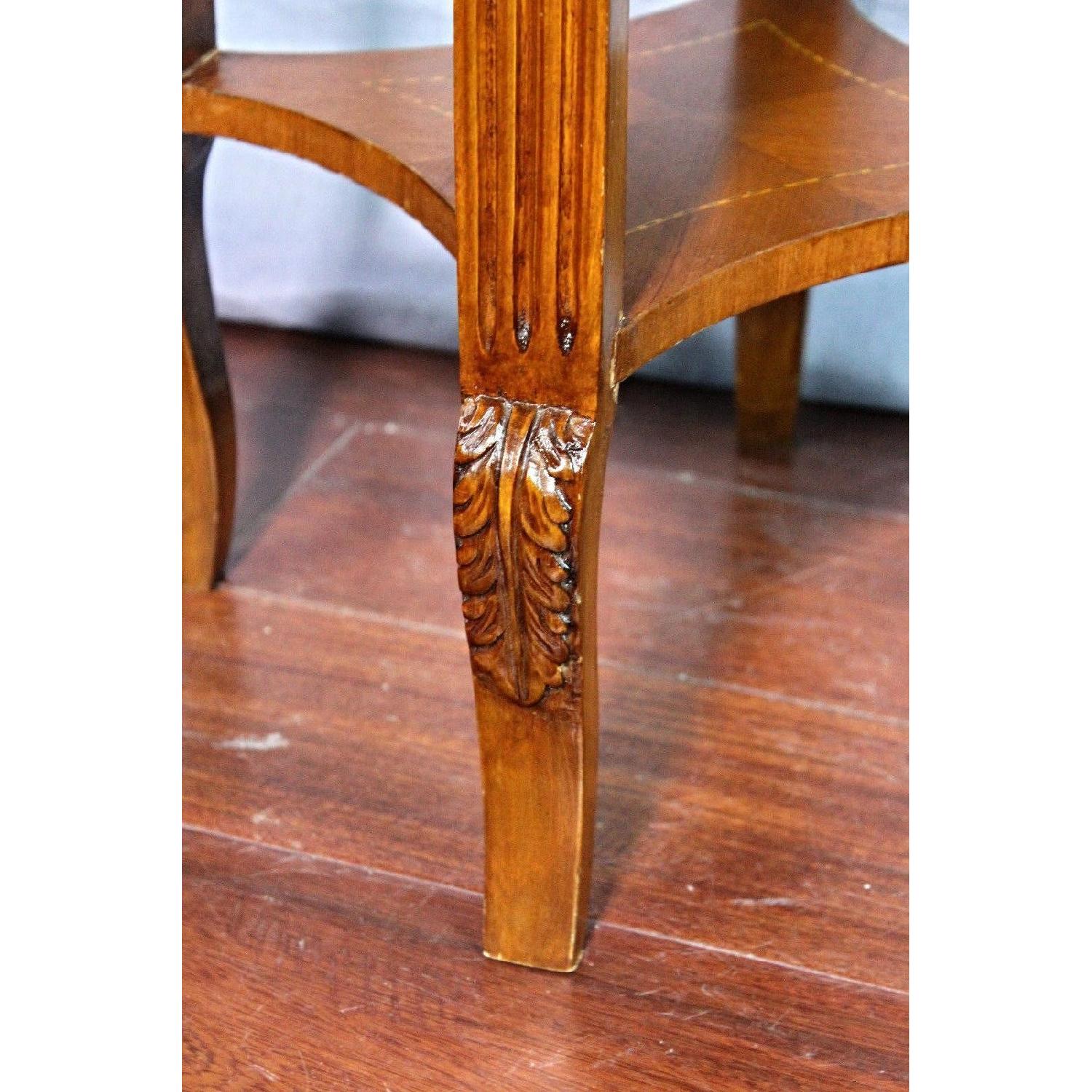 Bronze Mounted Inlaid End Side Tables - image-4
