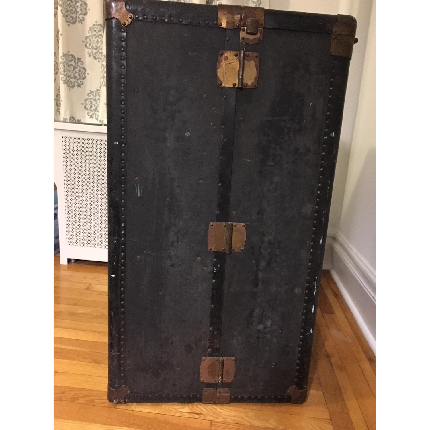 Vintage Hartmann Steel Grey Steamer Trunk - image-3
