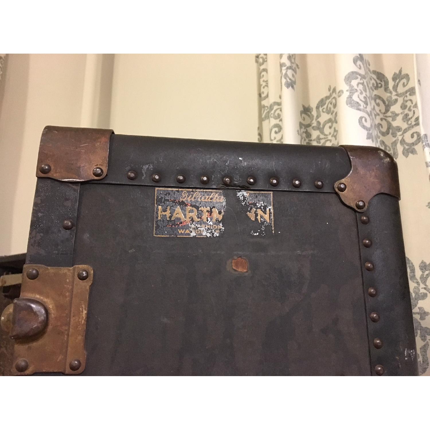 Vintage Hartmann Steel Grey Steamer Trunk - image-5