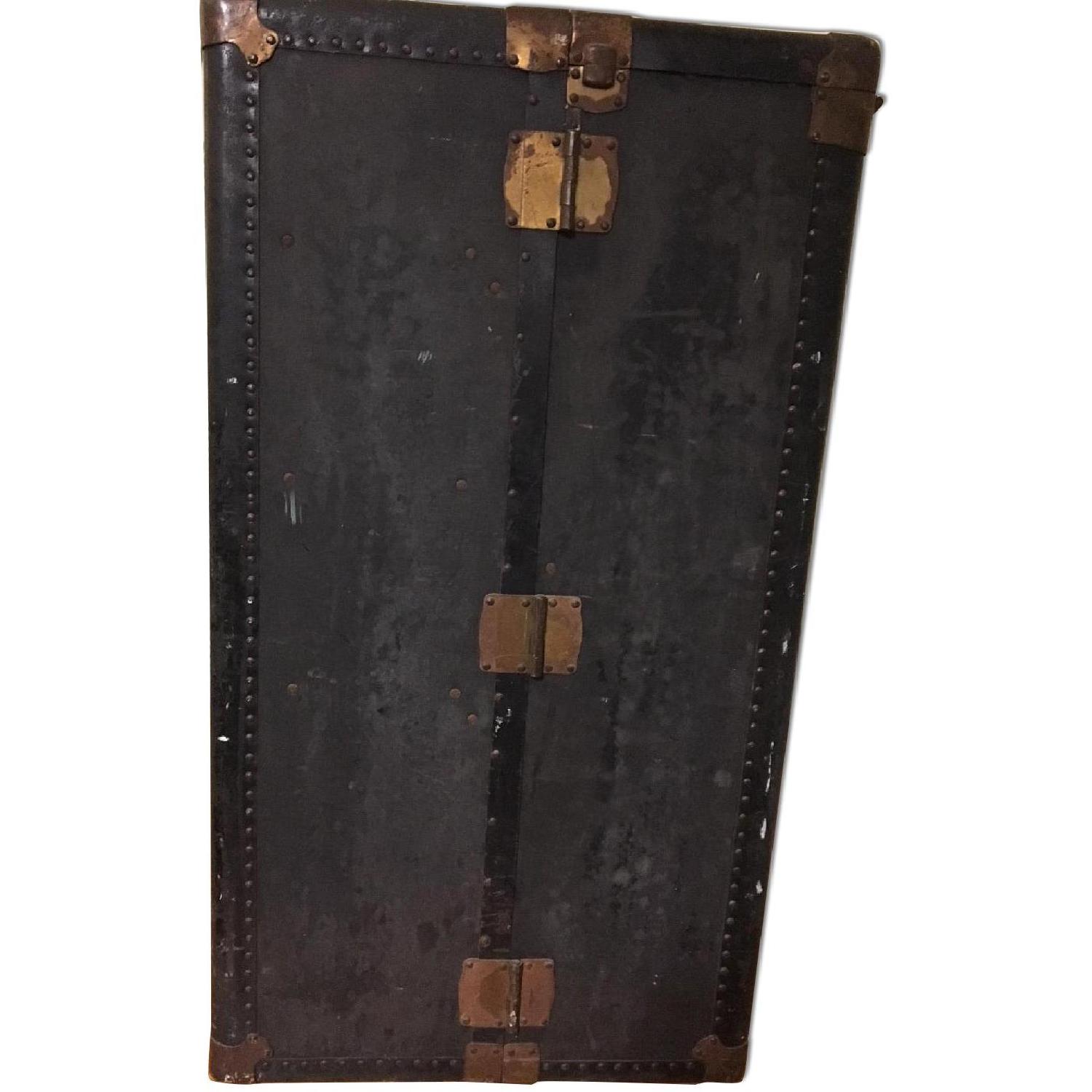 Vintage Hartmann Steel Grey Steamer Trunk - image-7