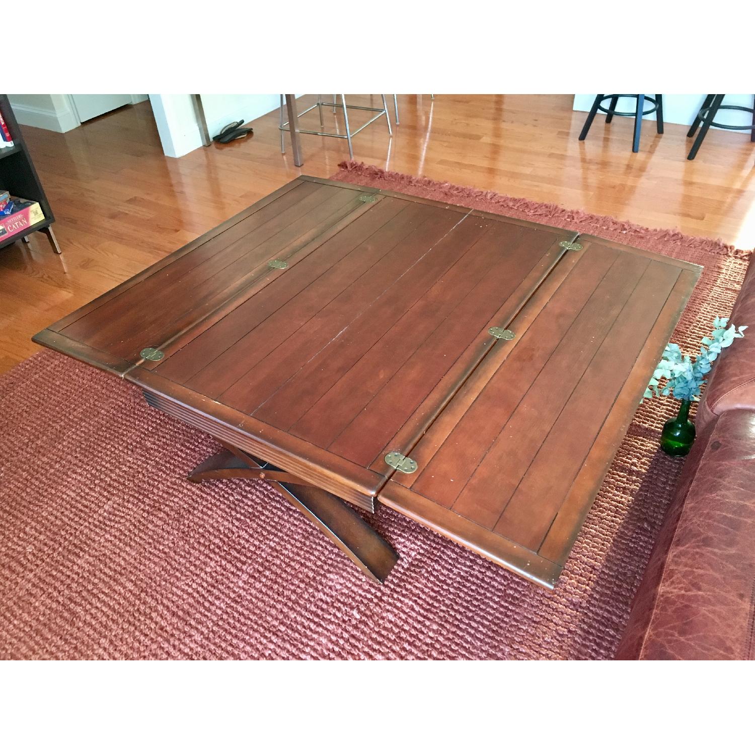 Solid Wood FoldOut Coffee Table AptDeco