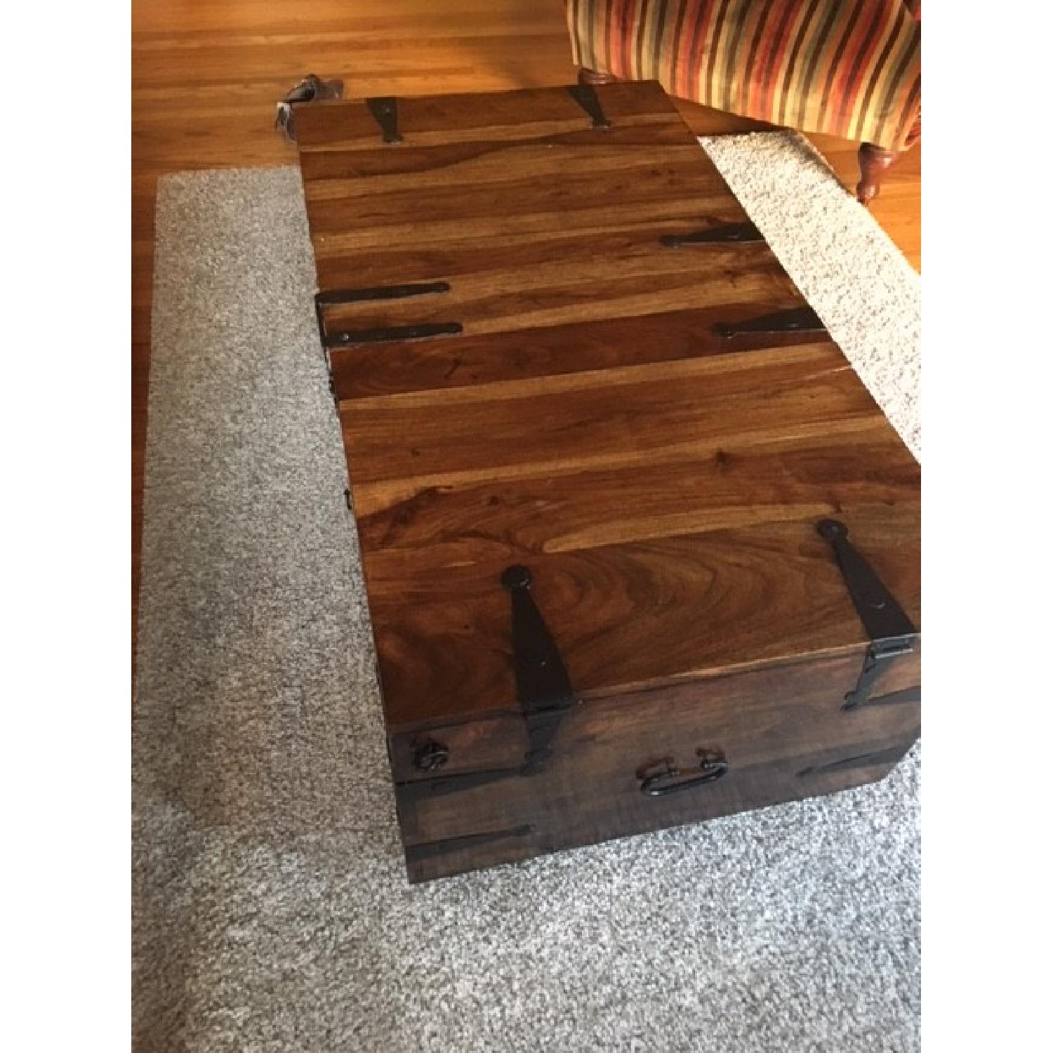 Crate & Barrel Taka Trunk Coffee Table - image-1