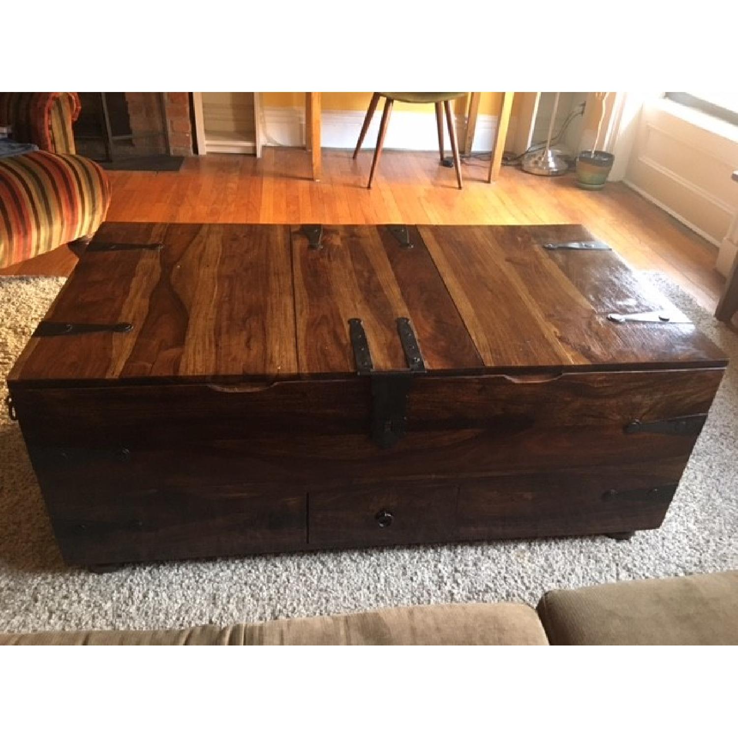 Crate & Barrel Taka Trunk Coffee Table - image-2