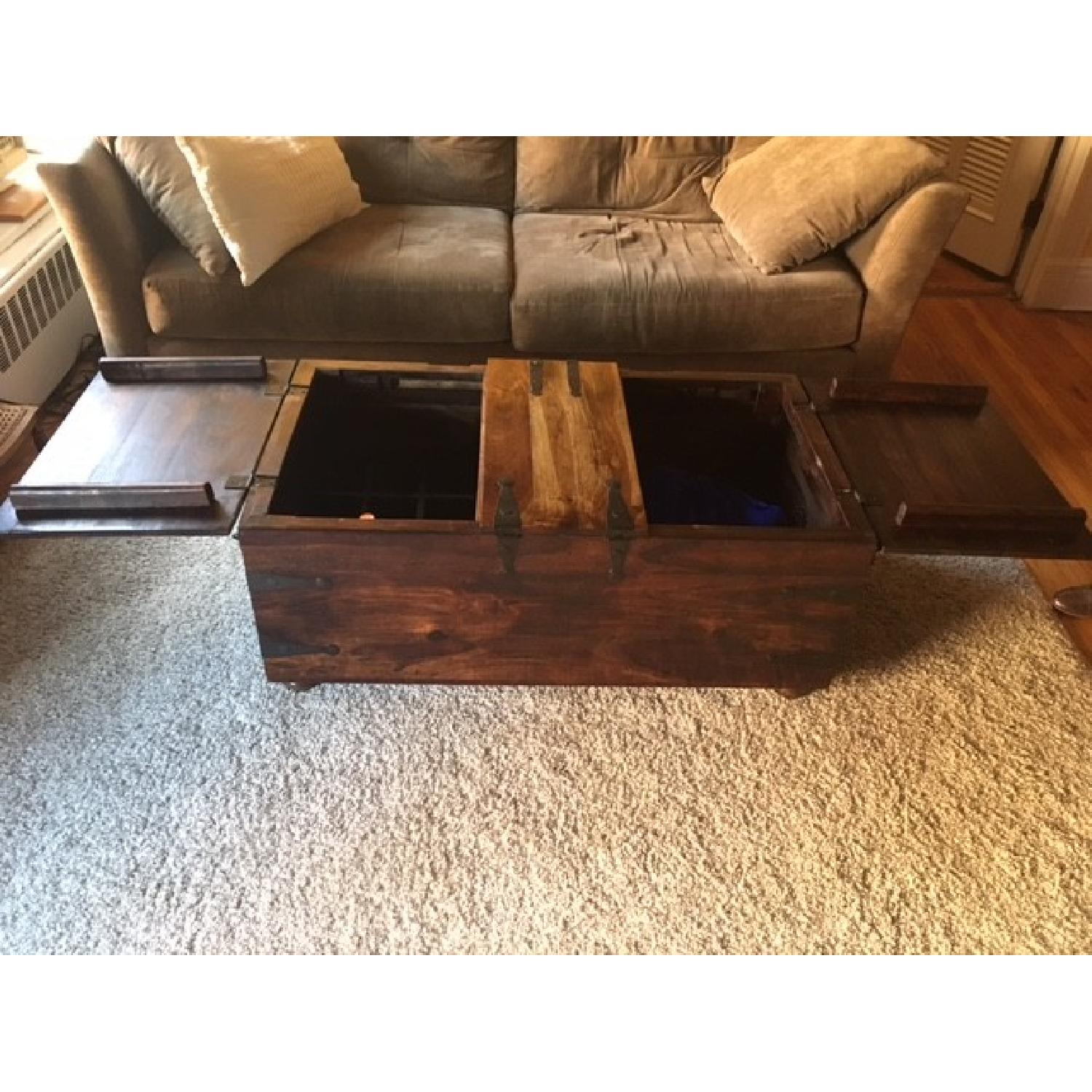 Crate & Barrel Taka Trunk Coffee Table - image-4