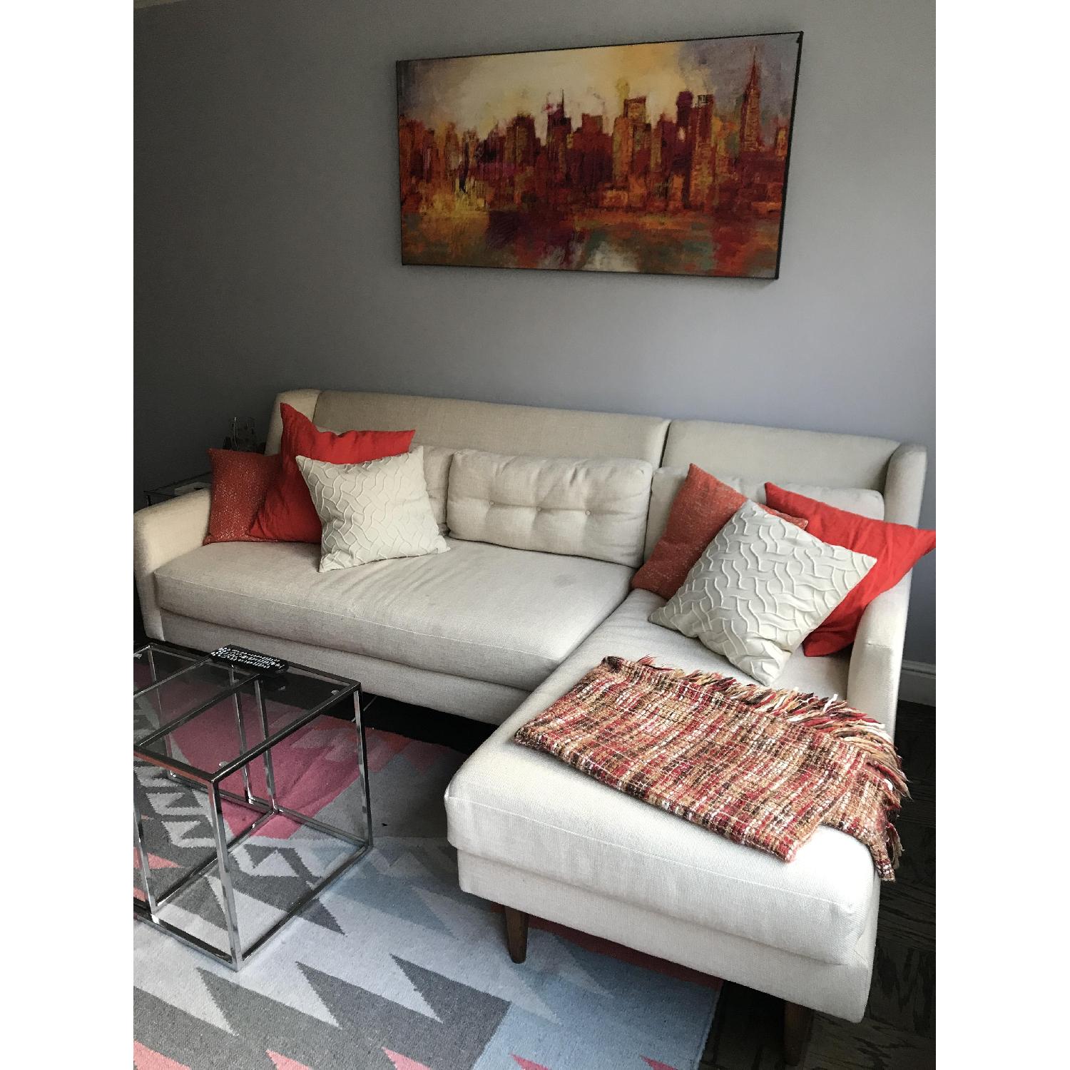 West Elm Crosby 2 Piece Sectional Sofa - image-1