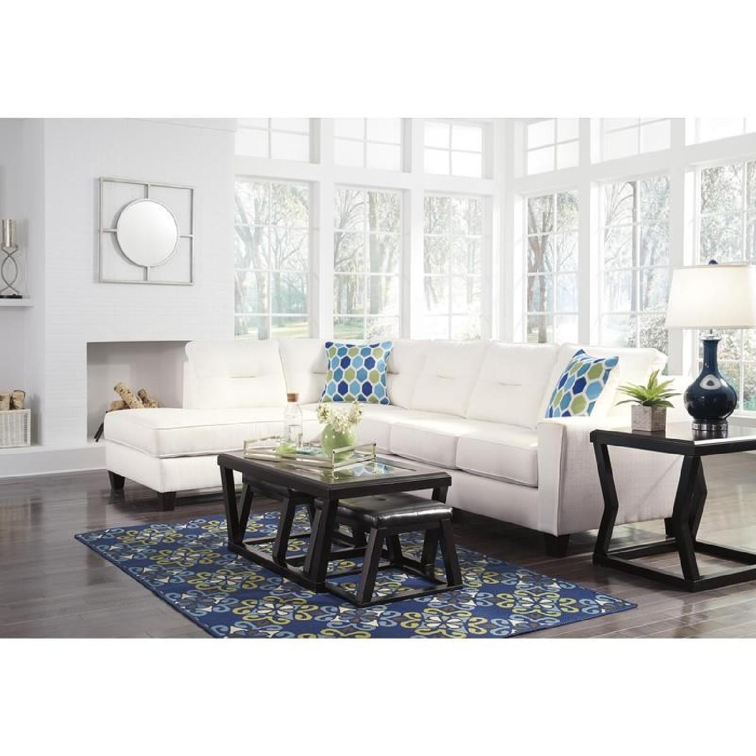 Ashley's Kirwin Nuvella Queen Sleeper Sectional Sofa - image-3