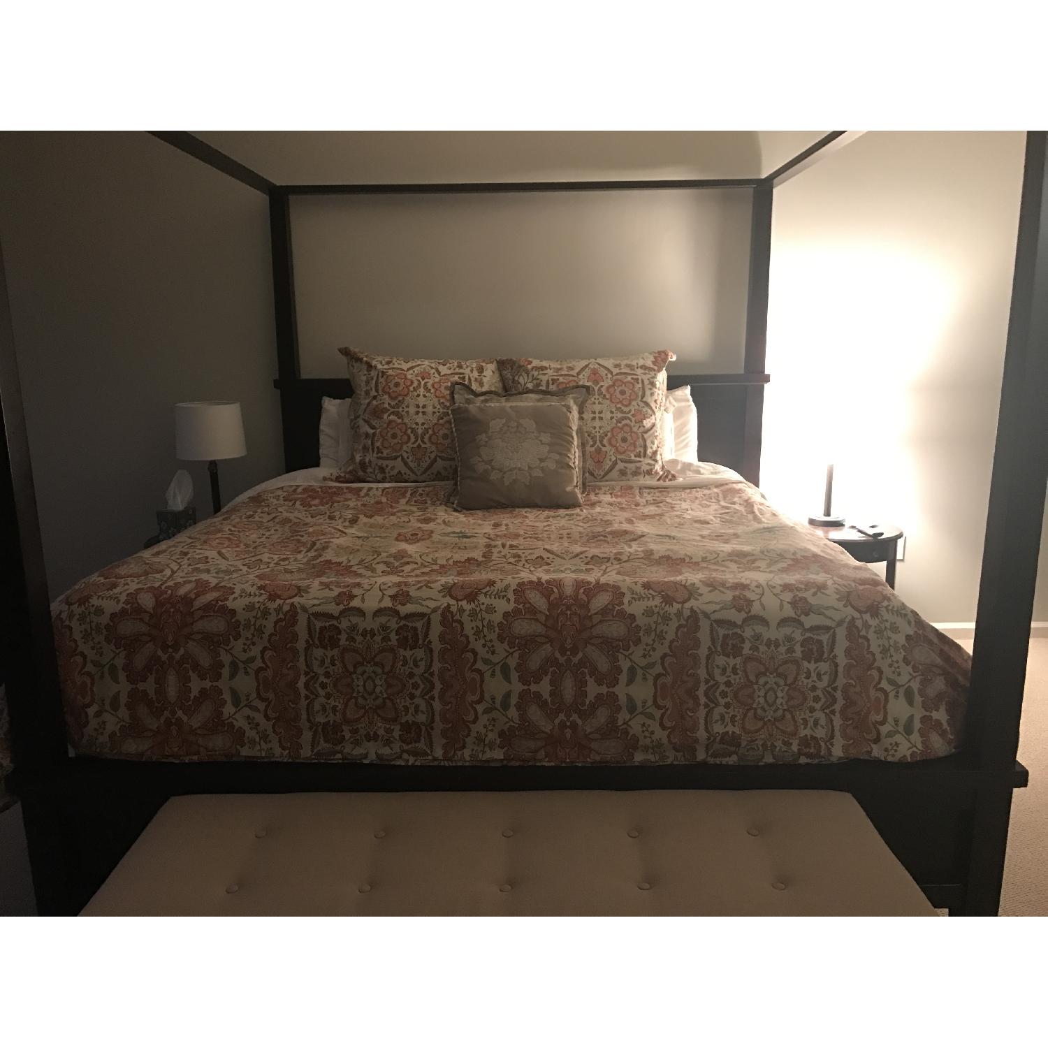 Pottery Barn Farmhouse Canopy Bed - image-1