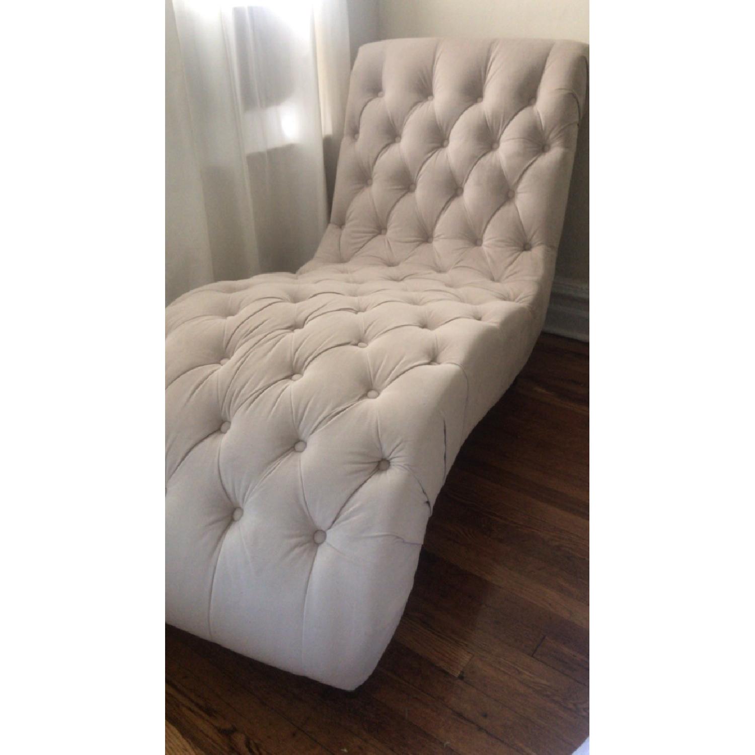 Bob's Elizabeth Tufted Chaise Lounge - image-1