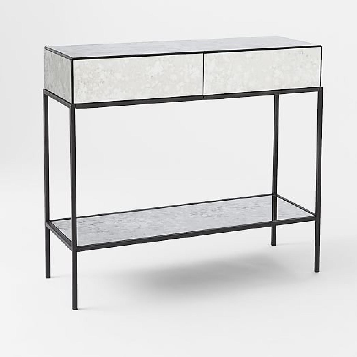 West Elm Mirrored Console Table - image-0