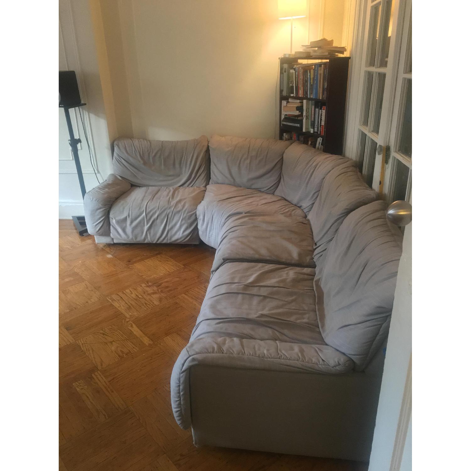 Vintage 80's 4 Piece Sectional Sofa - image-1