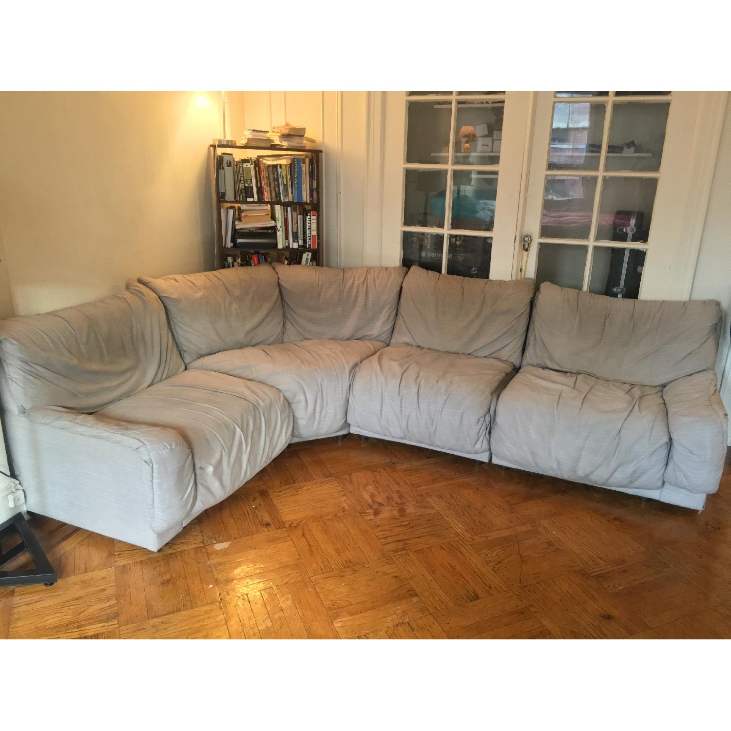 Vintage 80's 4 Piece Sectional Sofa - image-2