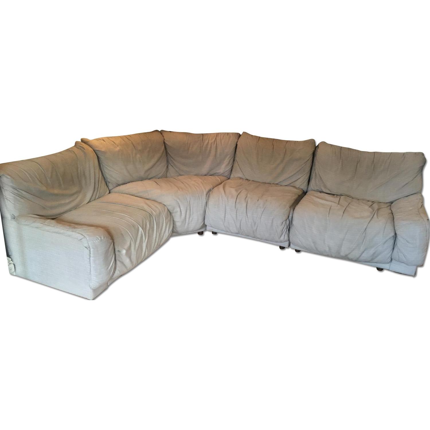 Vintage 80's 4 Piece Sectional Sofa - image-0