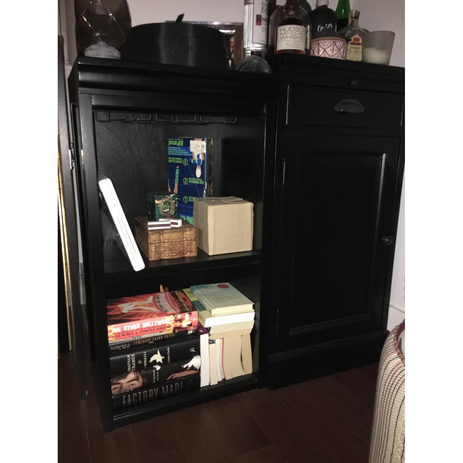 Pottery Barn Wine Cabinet & Hutch - image-1