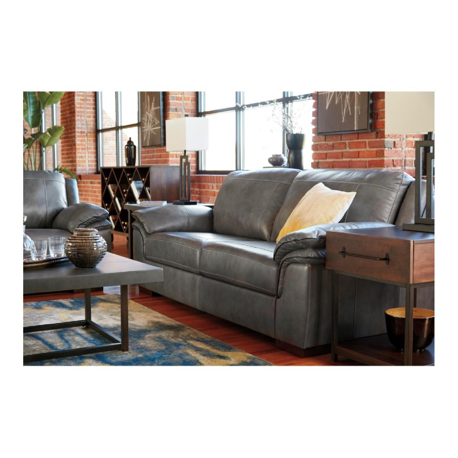 Ashley's Islebrook Sleeper Sofa in Iron - image-4