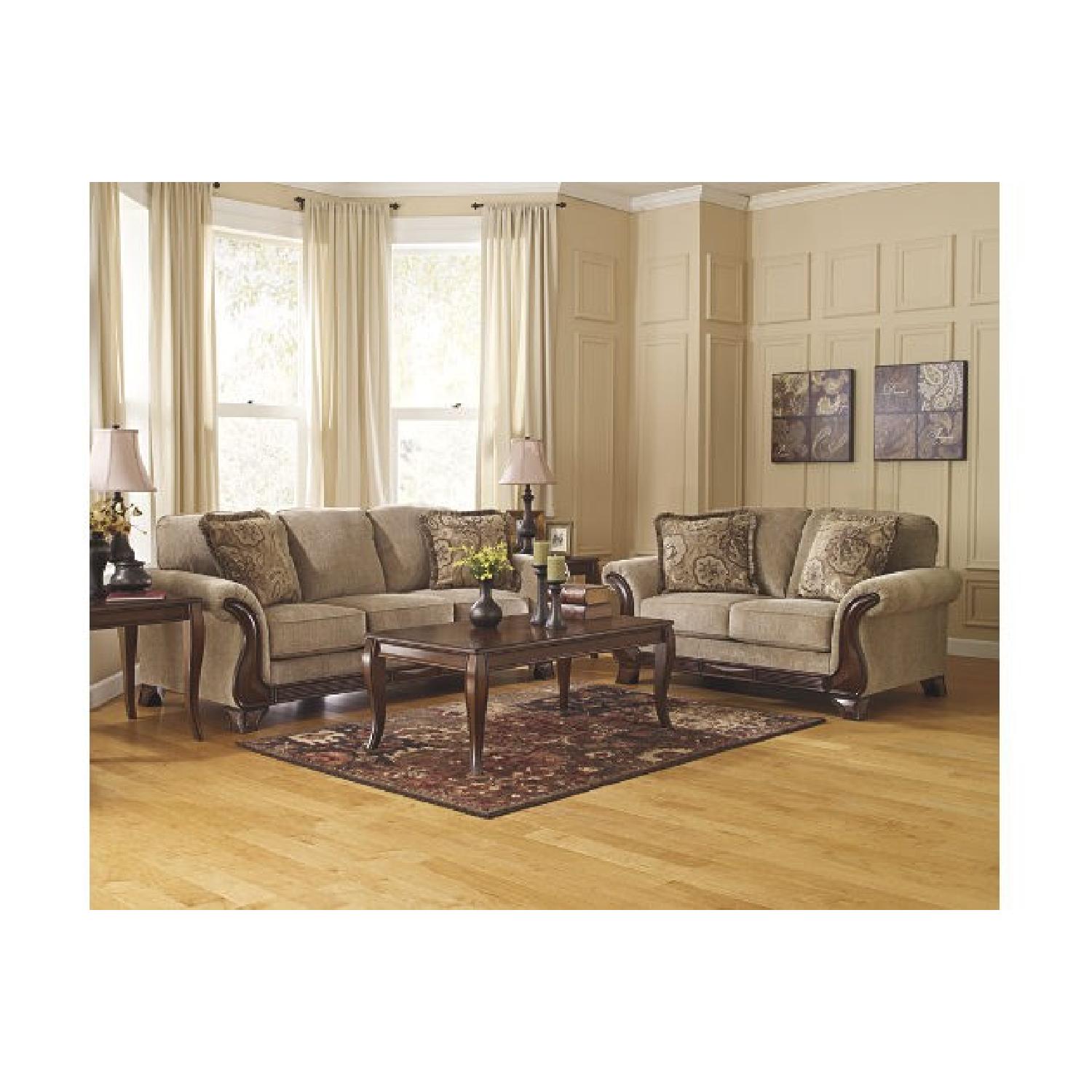 Ashley's Lanett Sleeper Sofa in Barley - image-2