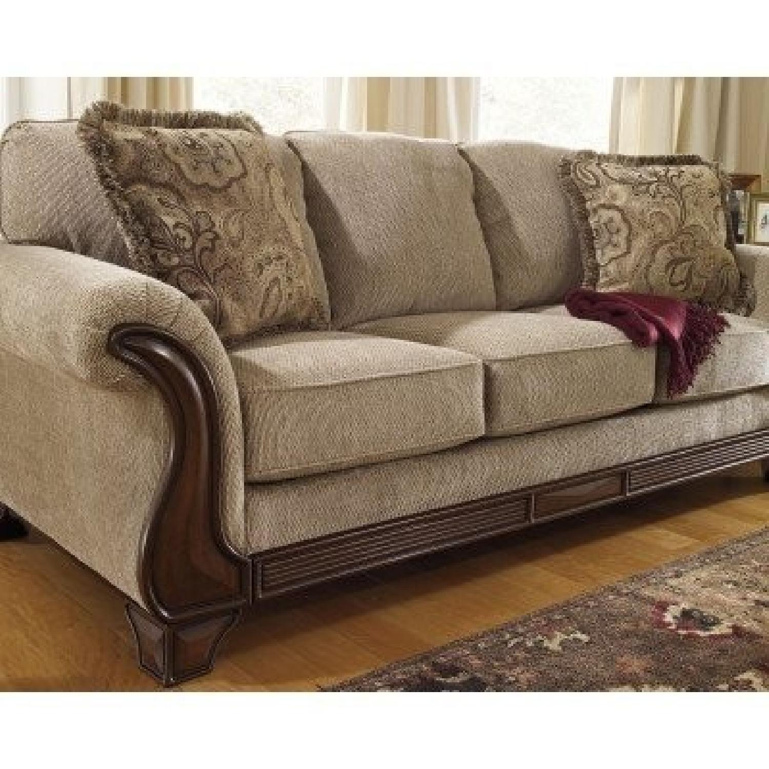 Ashley's Lanett Sleeper Sofa in Barley - image-3