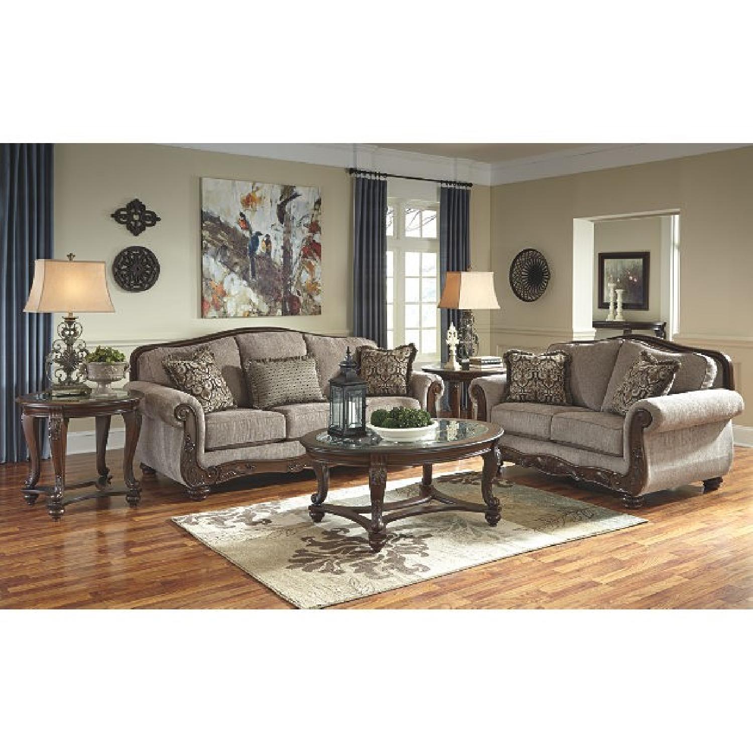 Ashley's Cecilyn Sleeper Sofa in Cocoa - image-1
