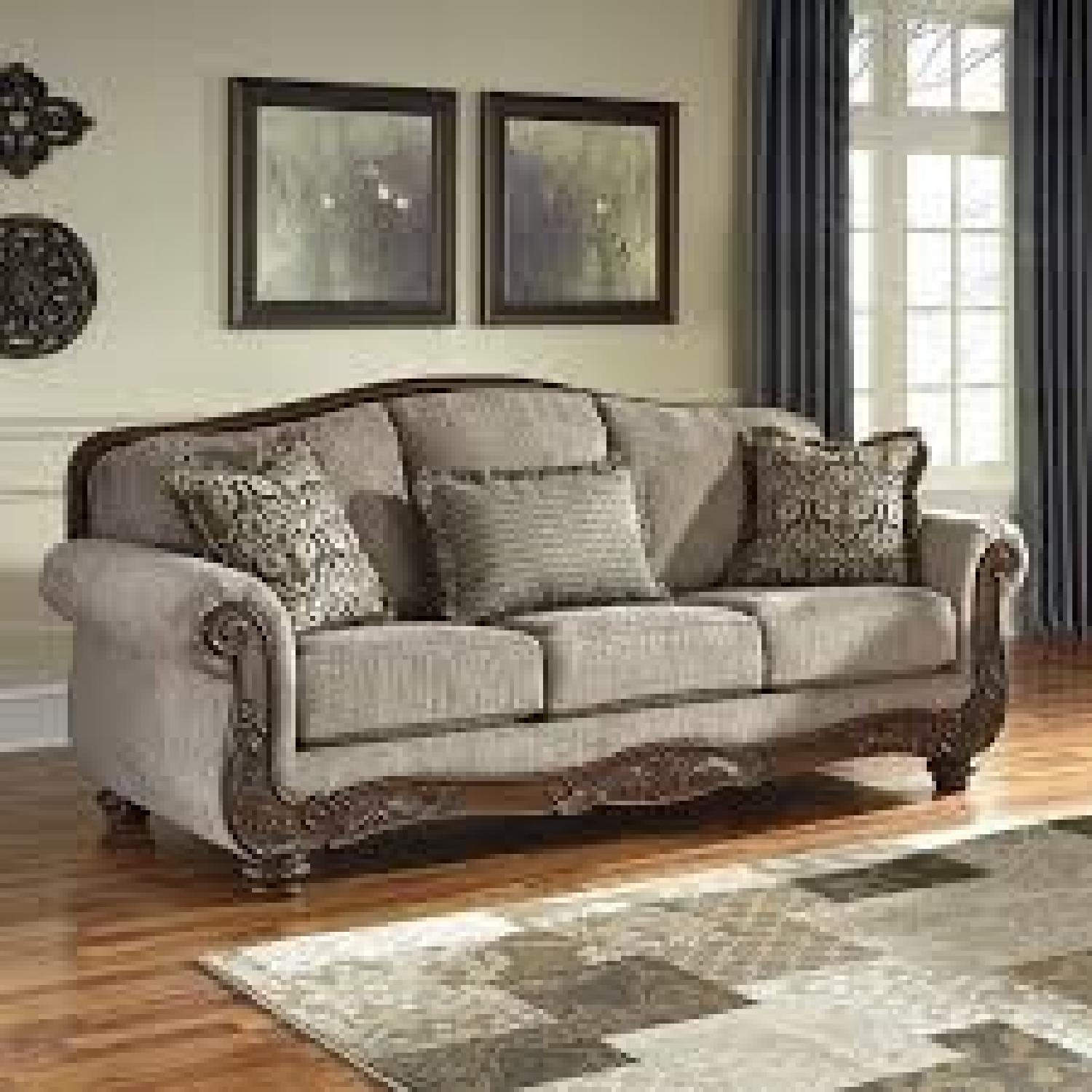 Ashley's Cecilyn Sleeper Sofa in Cocoa - image-3