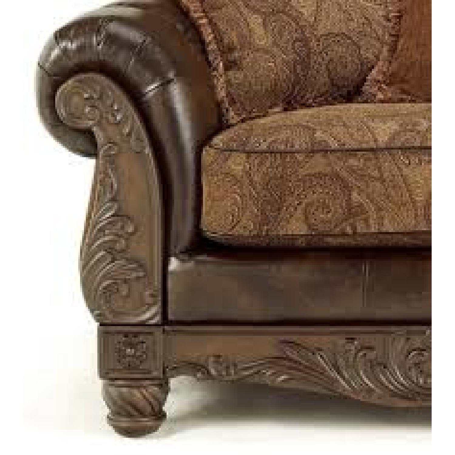 Ashley's Fresco DuraBlend Sleeper Sofa in Antique - image-3