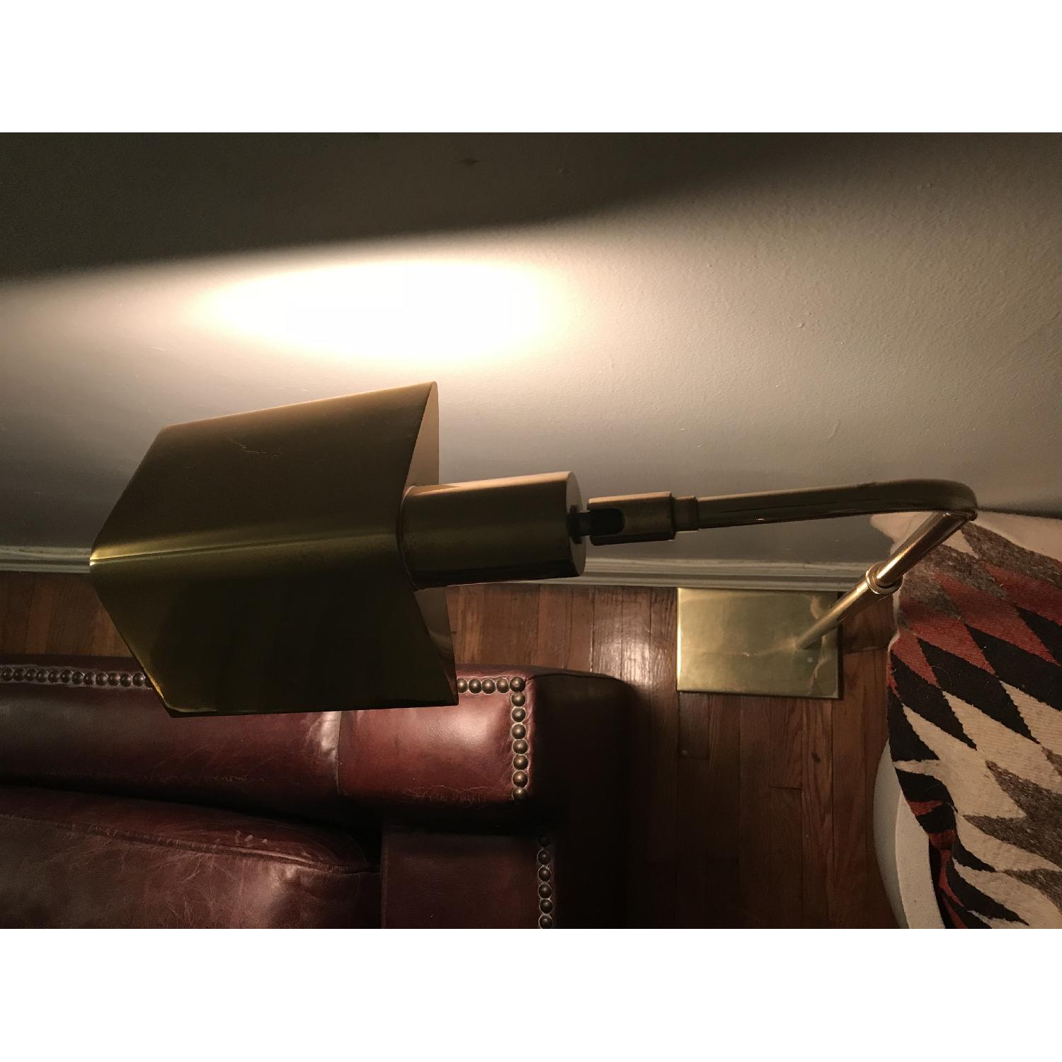 Porter James NY Vintage Brass Reading/Utility Floor Lamp - image-4