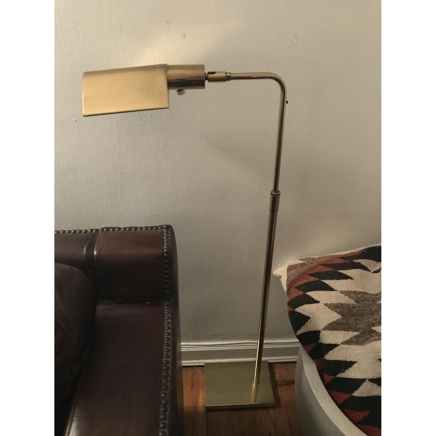 Porter James NY Vintage Brass Reading/Utility Floor Lamp - image-5