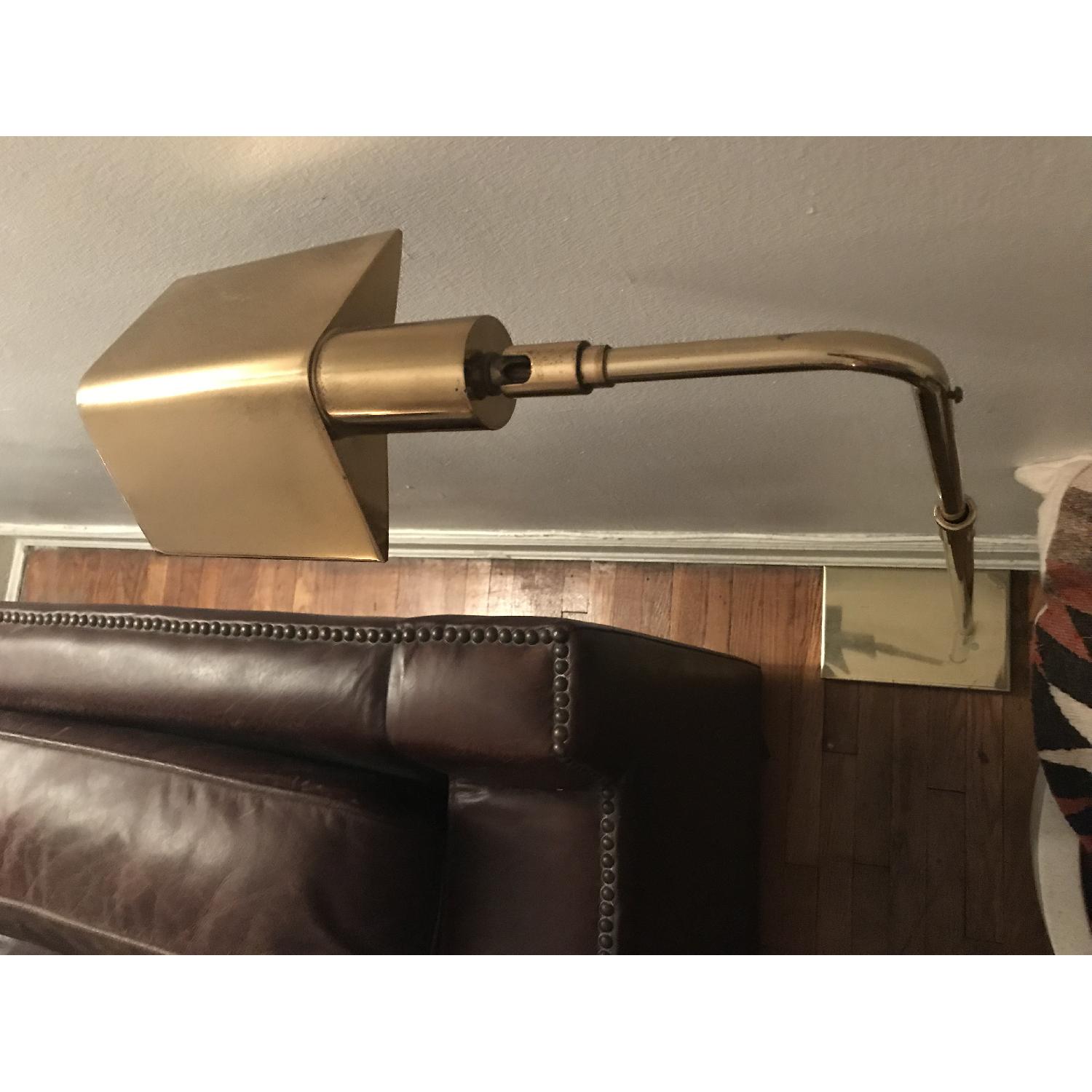Porter James NY Vintage Brass Reading/Utility Floor Lamp - image-6