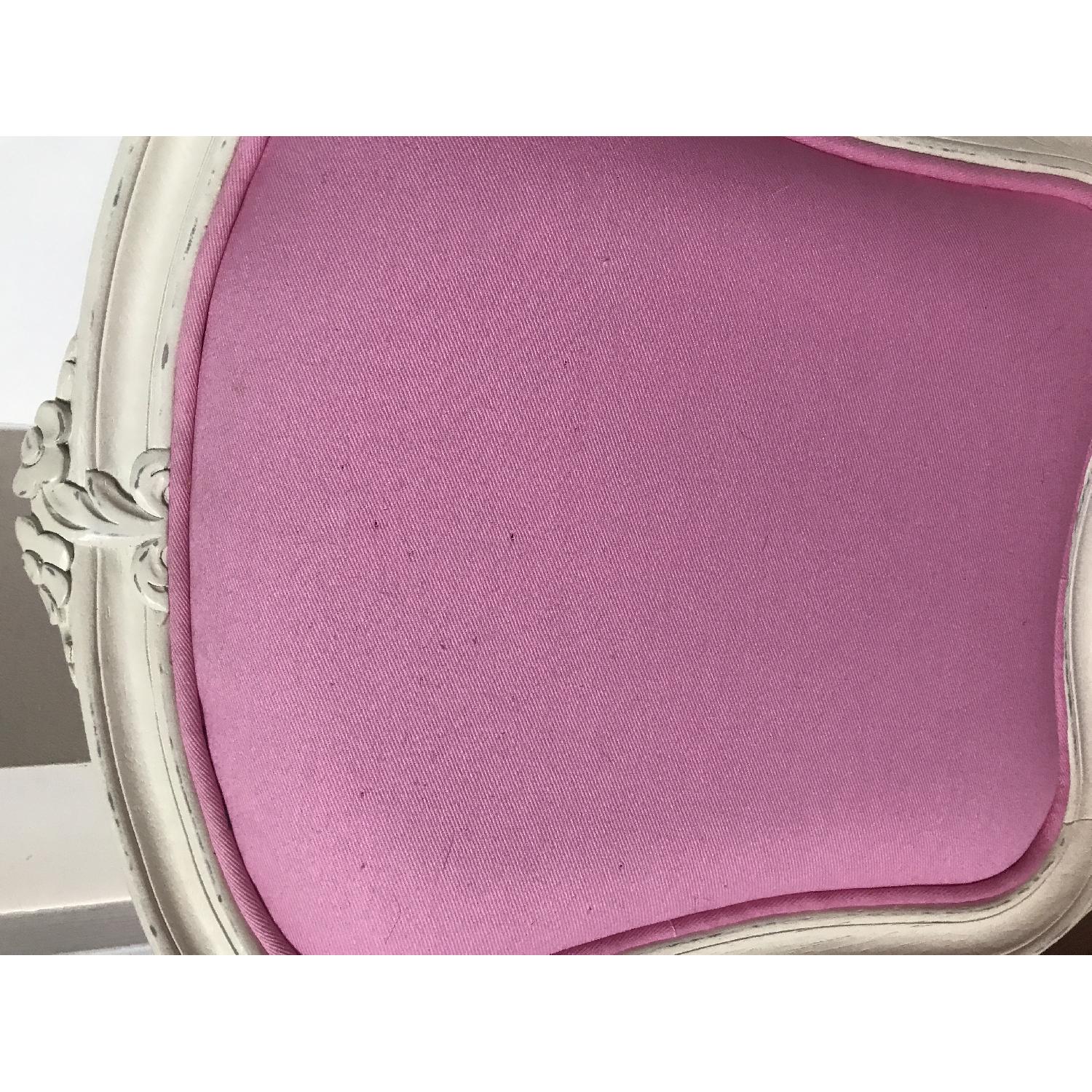 Pottery Barn Kids Desk Chair in White & Pink - image-2