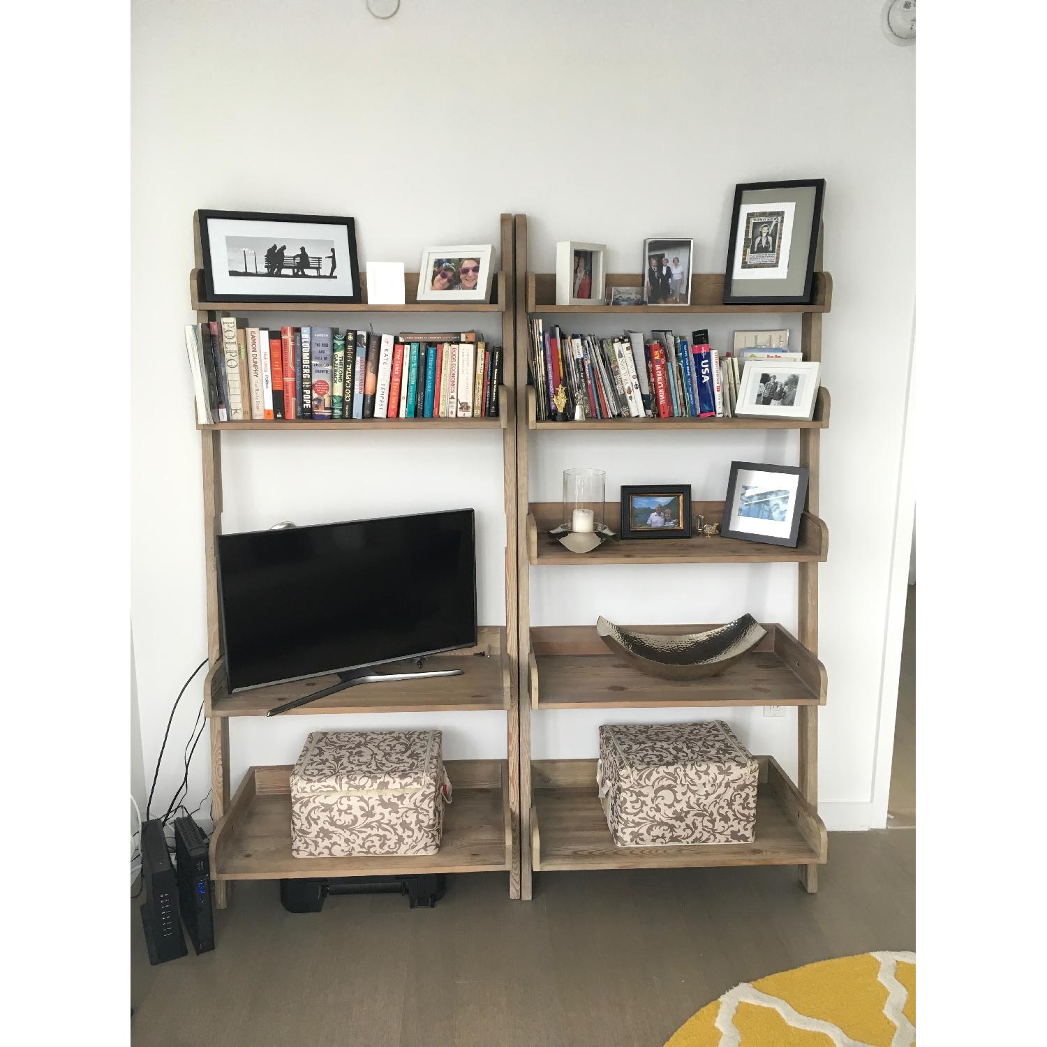 Pottery Barn Leaning Studio Wall Shelves in Natural - image-2